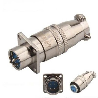 Лот: 17510118. Фото: 1. Авиационный разъем XS12-4T 4pin. Разъёмы