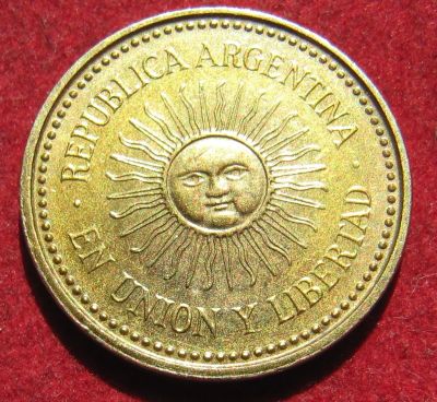 Лот: 19085323. Фото: 1. Аргентина 5 сентаво, 2007 г. Остальные страны