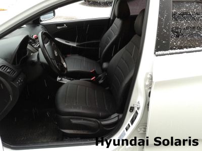 Лот: 15036042. Фото: 1. Чехлы из экокожи Автопилот. Hyundai... Чехлы, коврики, оплетки руля