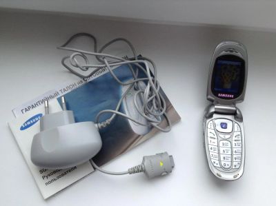 Лот: 4107671. Фото: 1. Рабочий Samsung x480 c рубля... Кнопочные мобильные телефоны