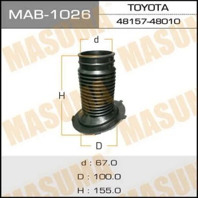 Лот: 18593861. Фото: 1. Пыльник стоек masuma 67 165 100... Ходовая, подвеска, рулевое управление