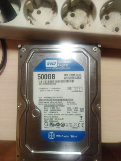 Лот: 16970366. Фото: 1. Жёсткий диск 500gb 16 mb cache. Жёсткие диски (HDD)