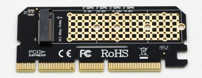 Лот: 25765756. Фото: 1. PCIe m2 NVMe Адаптер PCI Express... Другое (носители информации)
