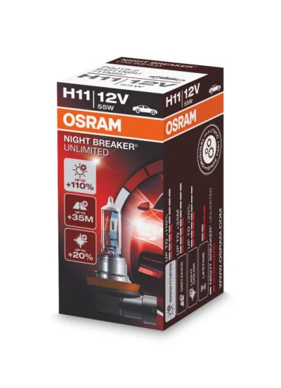 Лот: 11304709. Фото: 1. Osram H11 Night Breaker Unlimited... Оптика и освещение