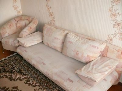 Лот: 3337055. Фото: 1. Диван с 2 креслами б/у. Кресла, пуфы