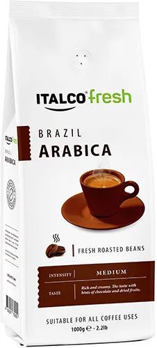 Лот: 24444223. Фото: 1. Кофе в зернах Italco Arabica Brazil... Чай, кофе, какао