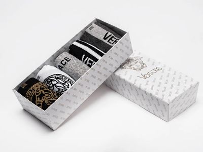 Лот: 24977635. Фото: 1. Носки короткие Versace - 5 пар. Другое (одежда, обувь, галантерея)