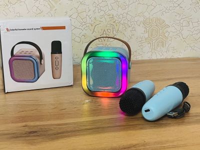 Лот: 25577419. Фото: 1. Bluetooth колонка с микрофонами... Портативные, беспроводные колонки