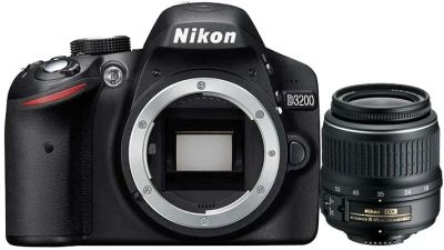 Лот: 7083833. Фото: 1. Nikon D3200 Kit 18-55 II. Цифровые зеркальные