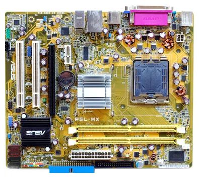 Лот: 4190092. Фото: 1. мат.платы ASUS P5L-MX + проц... Материнские платы