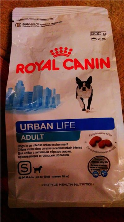 Лот: 9670881. Фото: 1. Корм Royal Canin Urban life Adult... Корма