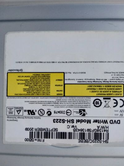 Лот: 14350295. Фото: 1. DVD Writer Model SH-223. Приводы CD, DVD, BR, FDD