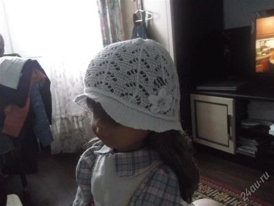 Лот: 2454414. Фото: 1. шапочка вязаная летняя. Головные уборы