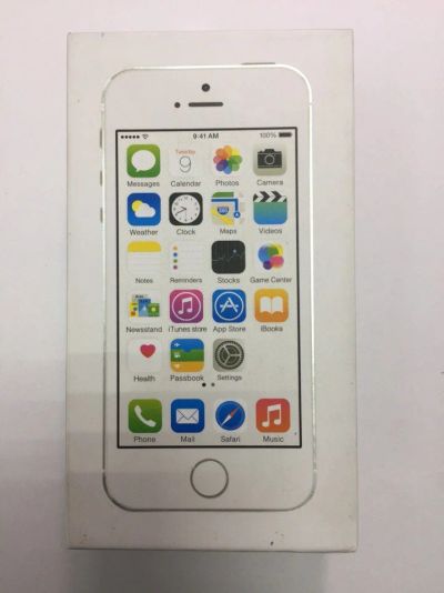 Лот: 10671261. Фото: 1. Коробка iPhone 5S silver 16gb. Коробки, инструкции