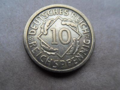 Лот: 10811498. Фото: 1. Германия 10 рейхспфеннигов 1925... Германия и Австрия