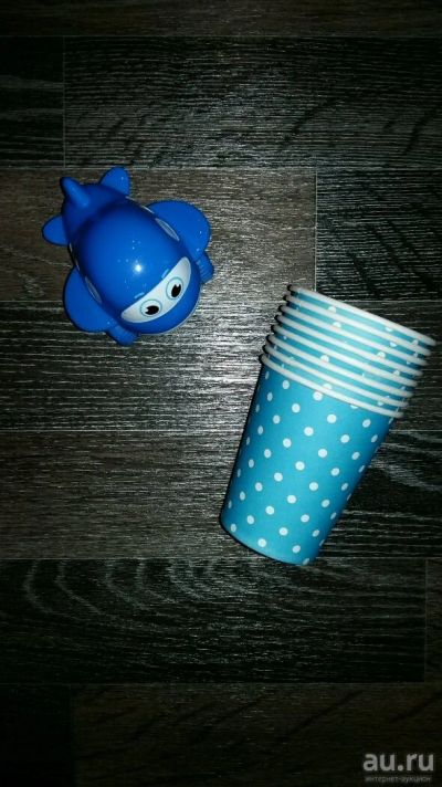 Лот: 8516791. Фото: 1. Стакан бумажный "Горошек". Одноразовая посуда