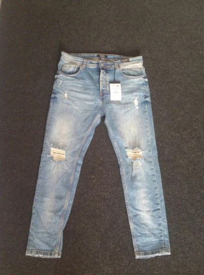 Лот: 11252384. Фото: 1. джинсы PULL&BEAR 34 размер. Брюки, джинсы, шорты