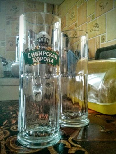Лот: 6762829. Фото: 1. Бокал пивной -Сибирская корона-... Кружки, стаканы, бокалы