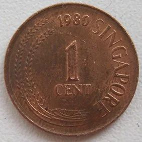 Лот: 12030876. Фото: 1. Сингапур 1 цент 1980. Азия