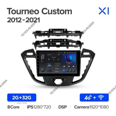 Лот: 20758250. Фото: 1. Магнитола Teyes X1 Ford Tourneo... Автомагнитолы
