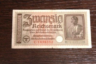 Лот: 6365276. Фото: 1. 3 рейх - 20 марок. Германия и Австрия