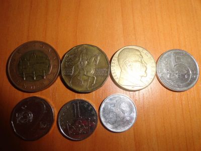 Лот: 7036902. Фото: 1. Набор монет из 7 штук, Чехия. Европа