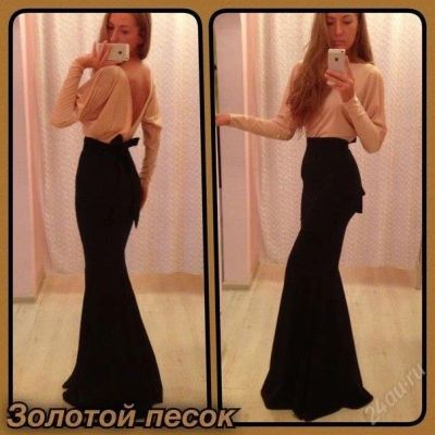 Лот: 3768445. Фото: 1. Платье в пол Горизонт( Золотой... Платья