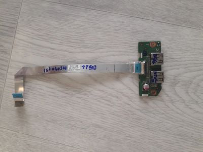 Лот: 20680267. Фото: 1. Плата разъема USB с шлейфом для... Шлейфы, кабели, переходники