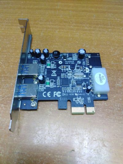 Лот: 24123479. Фото: 1. Контроллер PCI-E на USB 3.0x2. Платы расширения, контроллеры, доп. порты