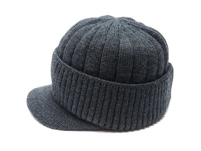 Лот: 12883615. Фото: 1. Шапка с козырьком (серый) Beanie... Головные уборы