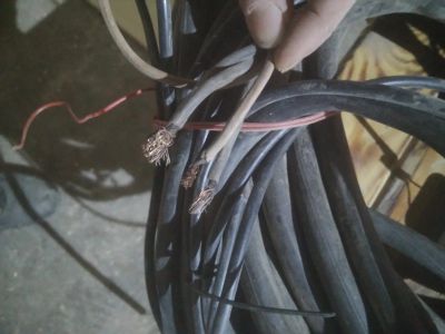 Лот: 16850540. Фото: 1. Толстый кабель. Провода, кабели