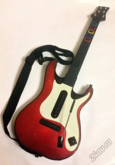 Лот: 5561272. Фото: 1. Беспроводная Гитара + игра Guitar... Аксессуары для игровых приставок, консолей, геймпады