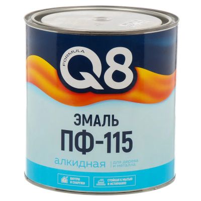Лот: 25271622. Фото: 1. Эмаль Formula Q8, ПФ-115, алкидная... Краски, лаки, растворитель