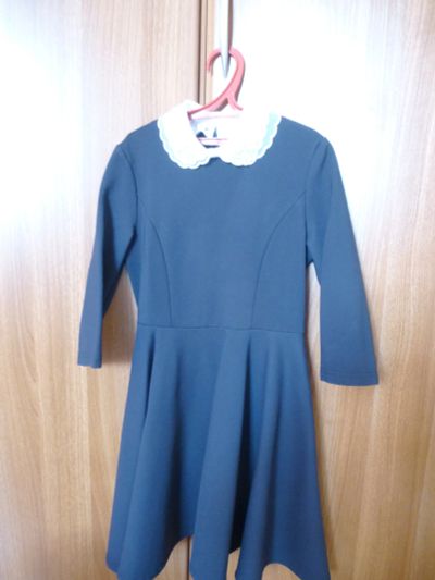 Лот: 13907224. Фото: 1. платье школьное темно-синее с... Школьная форма