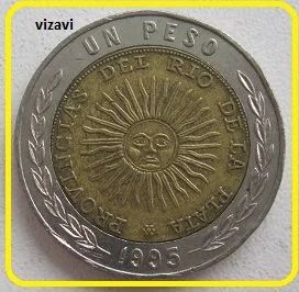 Лот: 17091712. Фото: 1. Аргентина 1 песо 1995 (11). Америка