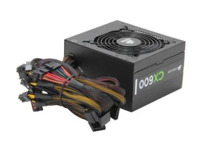 Лот: 6665658. Фото: 1. Блок питания Corsair CX 600W почти... Корпуса, блоки питания