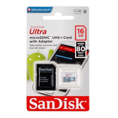 Лот: 11656127. Фото: 1. SanDisk Ultra microSDHC Class... Карты памяти