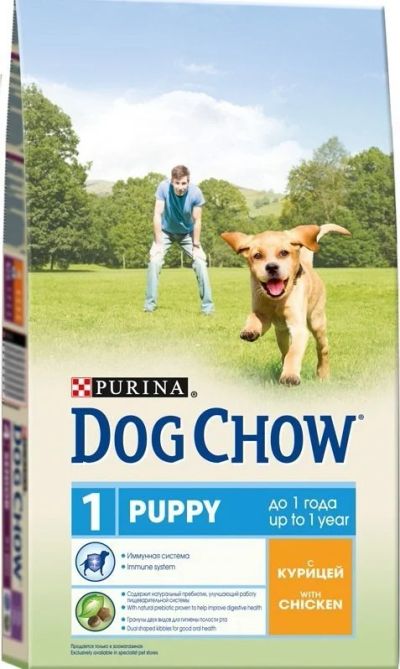 Лот: 15054815. Фото: 1. (Дог Чау) Puppy Junior Курица... Корма