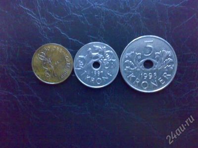 Лот: 626345. Фото: 1. Норвегия лот из 3 монет 1997-98... Европа