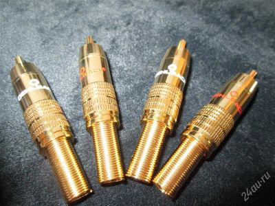 Лот: 2785432. Фото: 1. Шикарные RCA разъемы Oehlbach... Шнуры, кабели, разъёмы