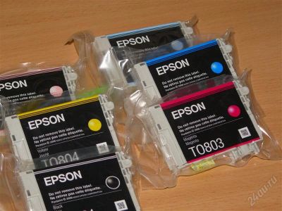 Лот: 1704017. Фото: 1. Чернильные картриджи EPSON. Картриджи, расходные материалы