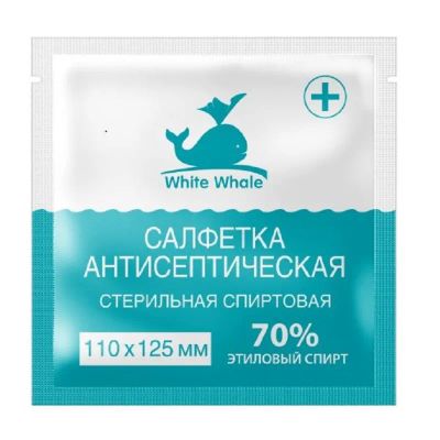 Лот: 23725168. Фото: 1. White whale Салфетка антисептическая... Лекарства
