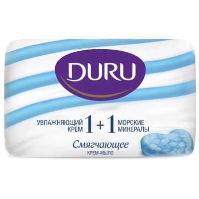 Лот: 24082966. Фото: 1. Мыло Duru, 1+1 Морские минералы... Уход за телом