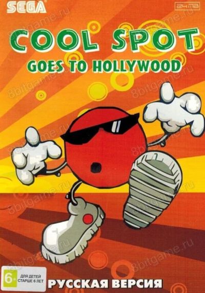 Лот: 13344460. Фото: 1. COOL SPOT GOES TO HOLLY WOOD Картридж... Игры для консолей