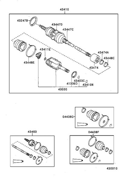 Лот: 4337749. Фото: 1. Привод передний toyota corona... Ходовая, подвеска, рулевое управление