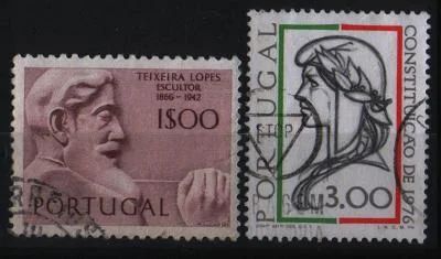 Лот: 7051699. Фото: 1. Португалия 1976-персоналии 2марки. Марки