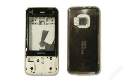 Лот: 1732876. Фото: 1. Корпус Nokia N81 (серебро-черный... Корпуса, клавиатуры, кнопки