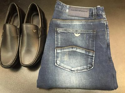 Лот: 7438022. Фото: 1. Джинсы Armani ,,. Брюки, джинсы, шорты