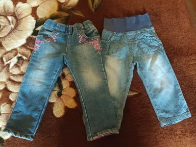 Лот: 19684580. Фото: 1. Штанишки Джинсы для девочки (12-18... Брюки, шорты, джинсы