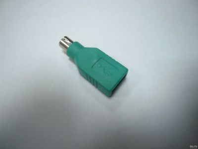 Лот: 12830266. Фото: 1. Переходник PS/2- USB. Для мышки... Шлейфы, кабели, переходники